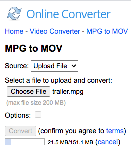 converting mpg to mov free for mac